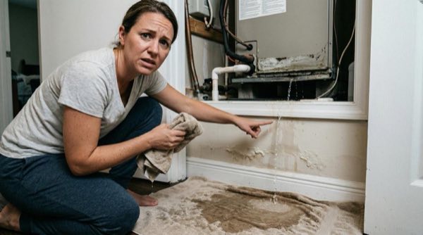 AC leaking water inside house - emergency AC leak repair Aventura FL