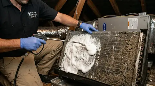AC coil cleaning service in Davie FL