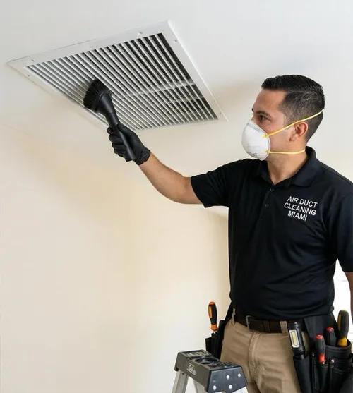Clean air vent after professional duct cleaning