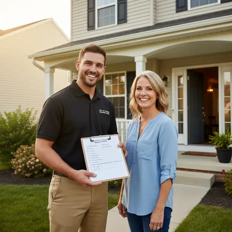 AC tune-up service report with recommendations