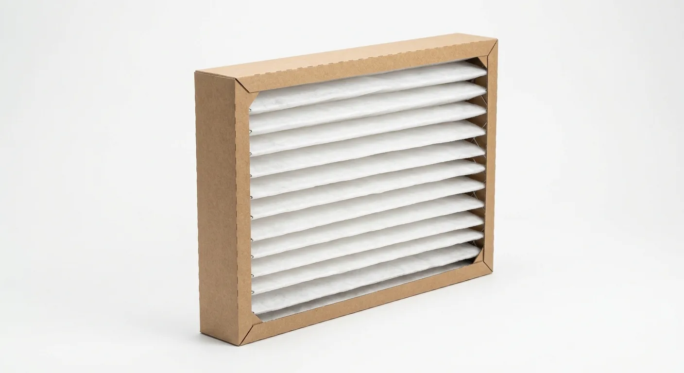4-inch deep-pleated AC air filter for central air systems and air handlers
